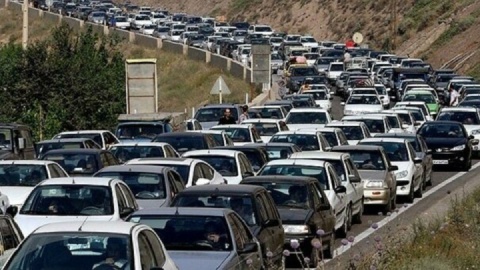 وضعیت جاده‌ها| محور چالوس مسیر جنوب به شمال دارای ترافیک سنگین است
