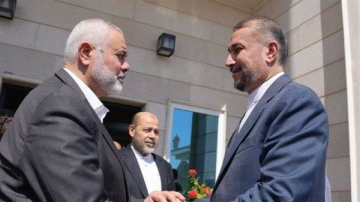 دیدار رئیس دفتر سیاسی حماس با امیر عبداللهیان