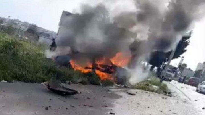 حمله پهپادی ارتش صهیونیستی به یک خودرو در جنوب لبنان