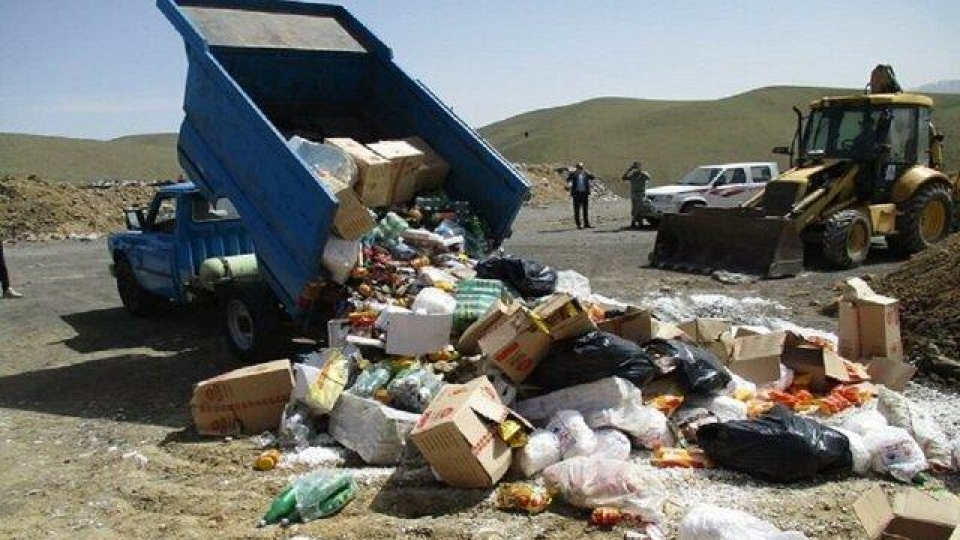 یک‌هزار تن مواد غذایی فاسد معدوم شد