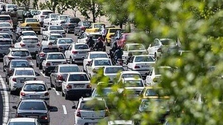 افزایش ترافیک در معابر و بزرگراه‌های تهران