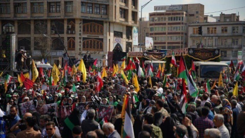 راهپیمایی روز جهانی قدس در نقاط مختلف کشور/ تشییع پیکر شهدای حادثه تروریستی دمشق
