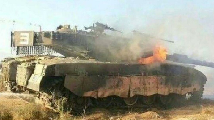 انهدام تانک «مرکاوا» ارتش صهیونیستی توسط «سرایاالقدس» در غزه