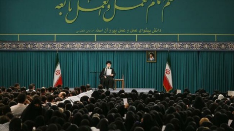 دیدار جمعی از دانشجوبان و تشکل‌های دانشجویی با رهبر انقلاب