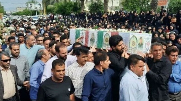 مراسم تشییع پیکر شهدای حادثه تروریستی در زابل آغاز شد