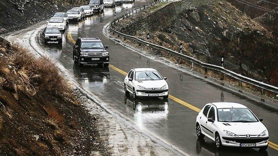 وضعیت جاده‌ها| جاده‌های 9 استان زیر بارش باران