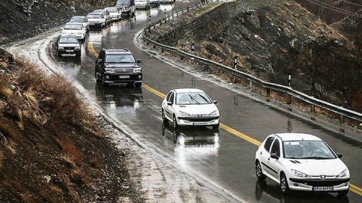وضعیت جاده‌ها| جاده‌های ۹ استان زیر بارش باران