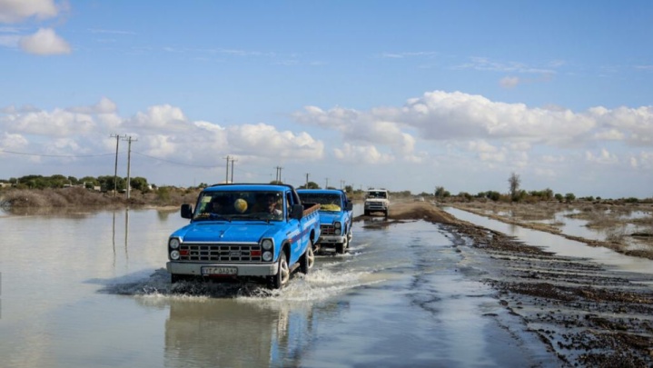 انسداد راه ۳۰۰ روستای جنوب سیستان و بلوچستان بر اثر بارندگی