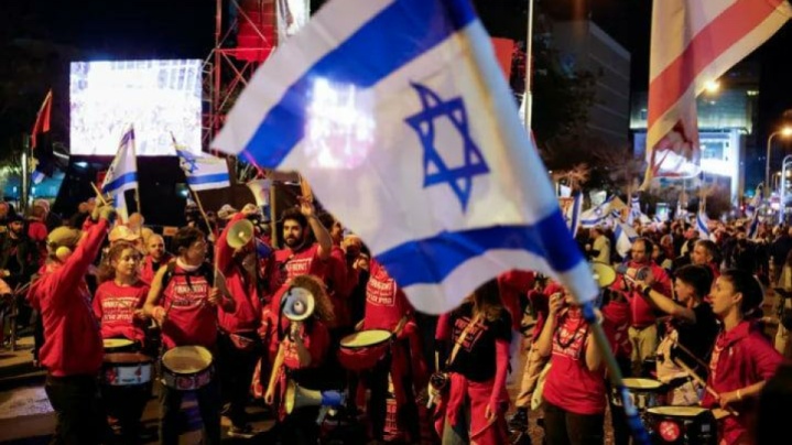 تظاهرات دوباره صهیونیست‌ها در تل آویو