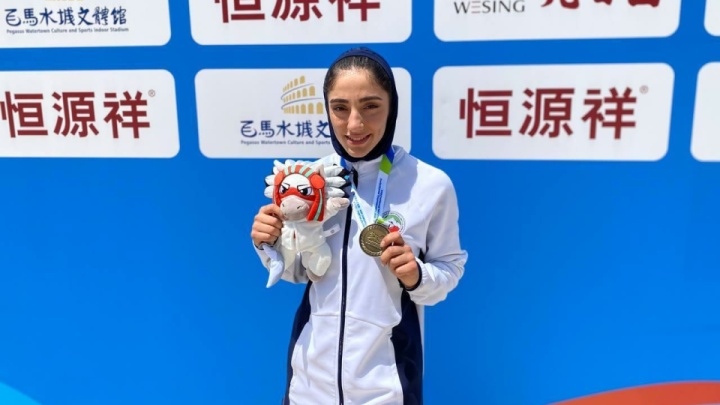 زهرا جلیلی اولین مدال کاروان ووشوی ایران را کسب کرد