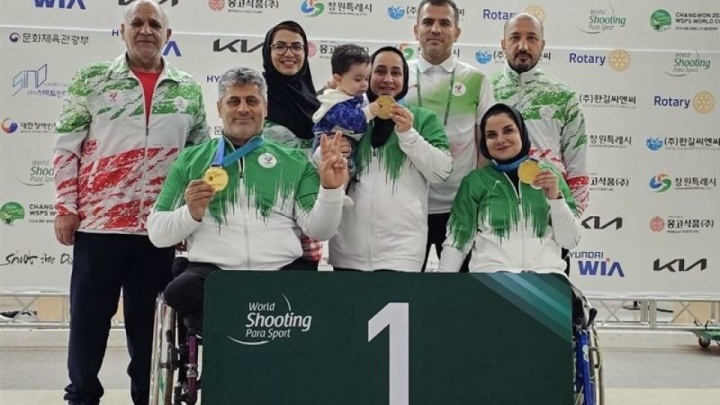۵ مدال برای ایران در جام جهانی پاراتیراندازی
