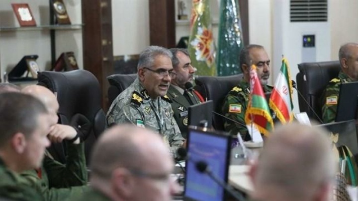 تمرین پاسگاه فرماندهی مرکب صیاد ارتش و ۵ کشور برگزار شد