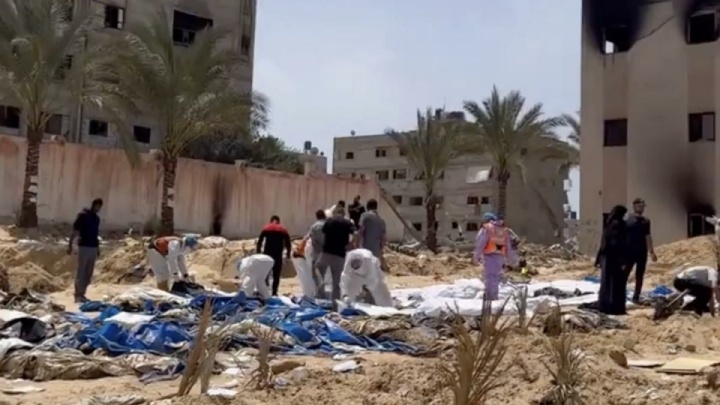 ۸۰ جسد در ۳ گور جمعی در بیمارستان الشفا غزه کشف شد