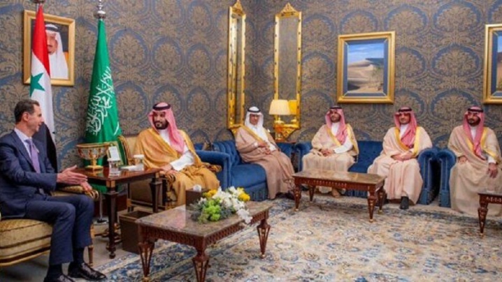 بشار اسد و بن سلمان در حاشیه اجلاس عرب دیدار کردند