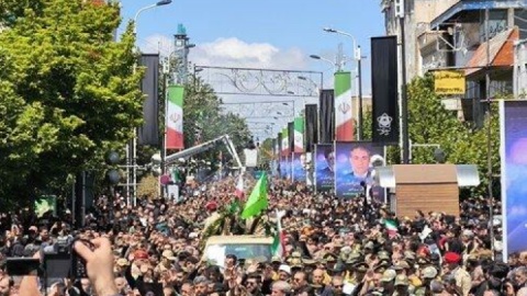 برگزاری مراسم تشییع پیکر مطهر شهید بهروز قدیمی در زنجان