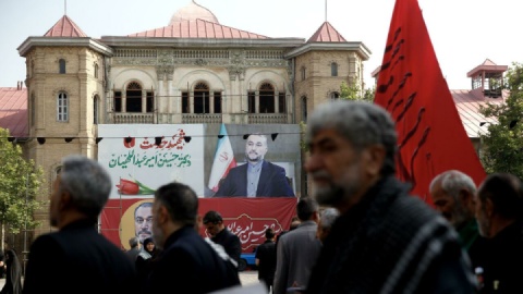 تشییع پیکر دیپلمات شهید امیرعبداللهیان در وزارت امور خارجه