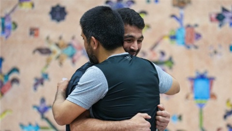 حضور حسن یزدانی در تمرینات تیم ملی کشتی آزاد