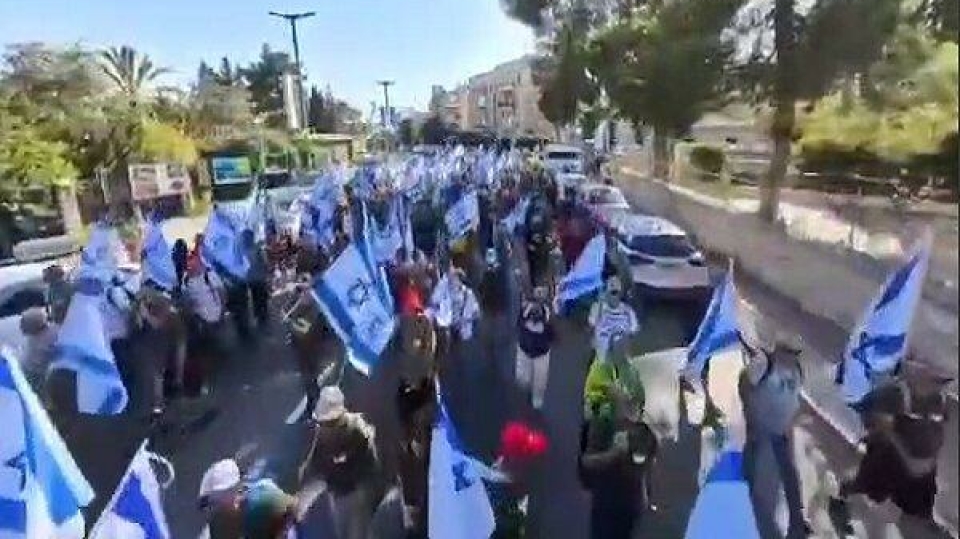 تظاهرات معترضان صهیونیست ضد «کابینه ویرانگر» نتانیاهو
