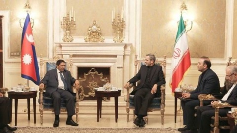 دیدار معاون نخست وزیر نپال با علی باقری