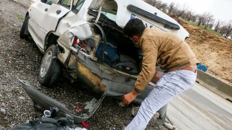 برخورد چهار دستگاه خودرو در قزوین 9 مصدوم برجای گذاشت