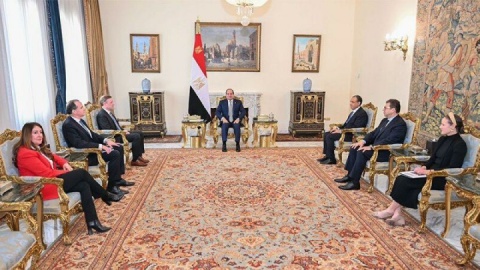 دیدار مشاور امنیت ملی آمریکا و رئیس جمهور مصر با محوریت تحولات منطقه