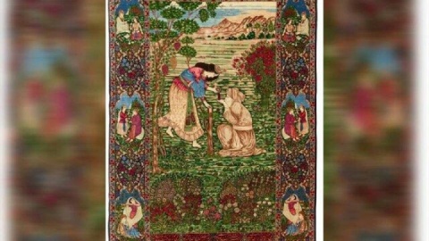 نمایش قالیچه «شیخ صنعان و دختر ترسا» در کاخ نیاوران