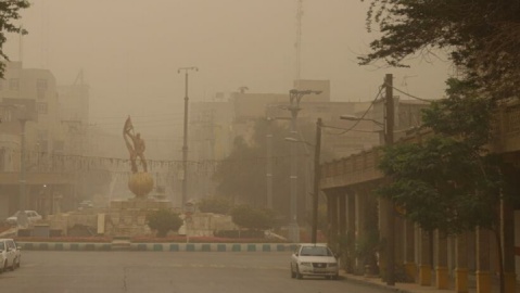 عربستان و عراق منشا توده گرد و غبار در غرب کشور
