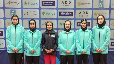 دختران تنیس روی میز ایران به مرحله  قهرمانی آسیا صعود کردند