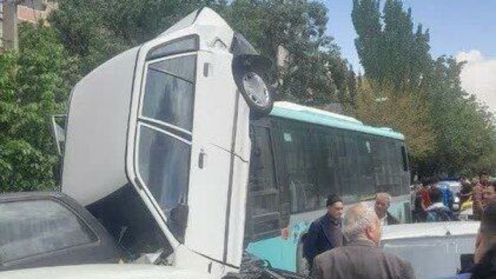 اتوبوس ترمز برید، پراید هوا شد!