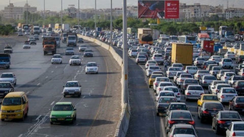 ترافیک سنگین در آزادراه های البرز