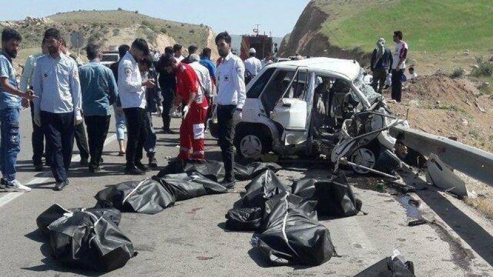 تصادف مرگبار جادهای در ایلام با ۸ کشته