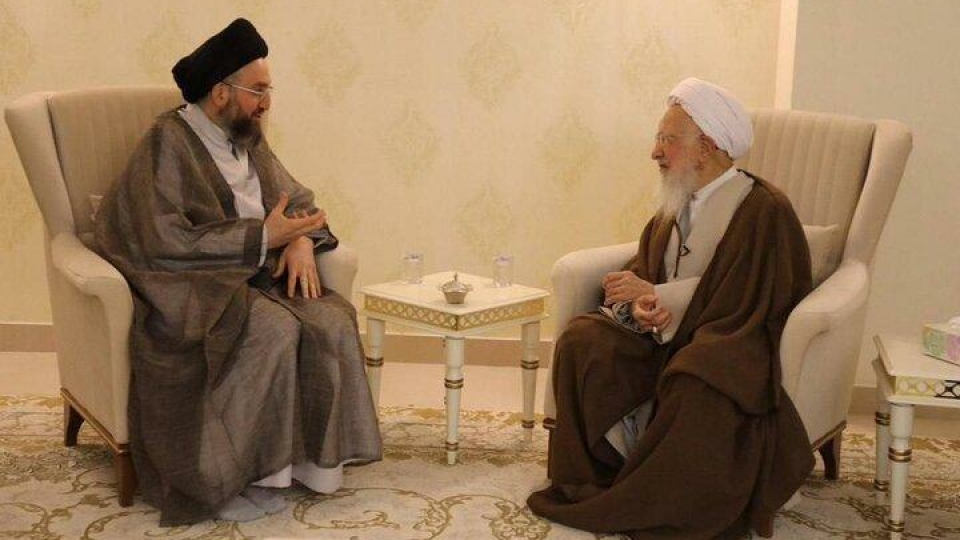 دیدار حکیم و آیت الله جوادی آملی؛ رایزنی درباره چالشهای امت اسلامی