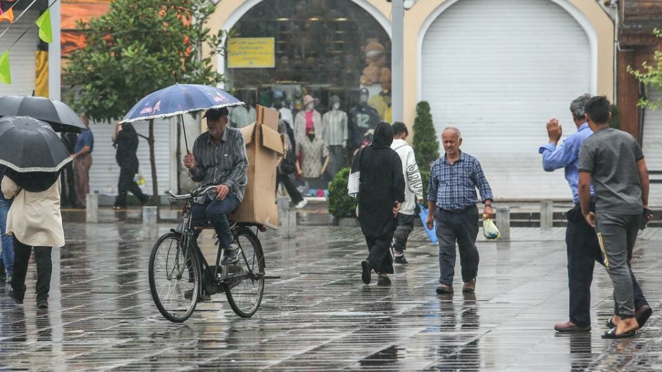 رگبار باران و وزش باد شدید در ۶ استان