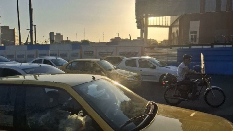 خطر تصادف با عابران پیاده در میدان سپاه