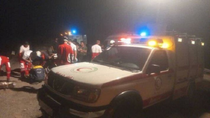 واژگونی اتوبوس در جاده باغین ـ جوپار ۴٨ مصدوم برجا گذاشت