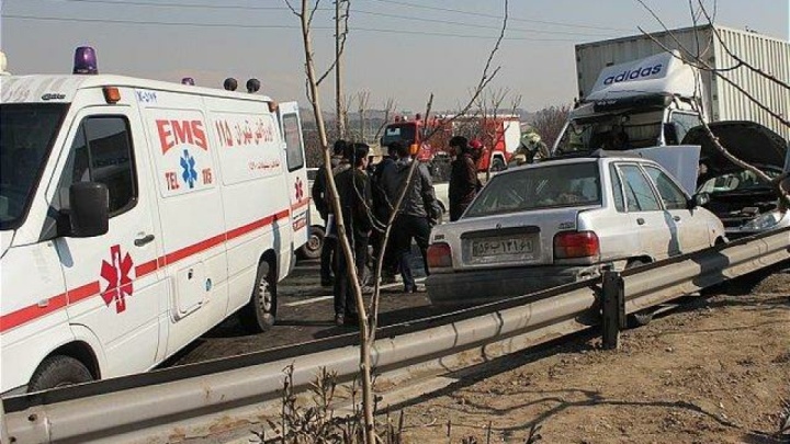 دو نفر در تصادف زنجیرهای در خیابان ۱۷ شهریور کشته شدند