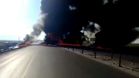 تصادف خودرو سوخت‌بر در جنوب کرمان ۲ کشته داد