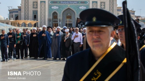 گزارش تصویری/ عزاداری خادمان کریمه اهل بیت(ع) در روز شهادت امام جواد(ع)