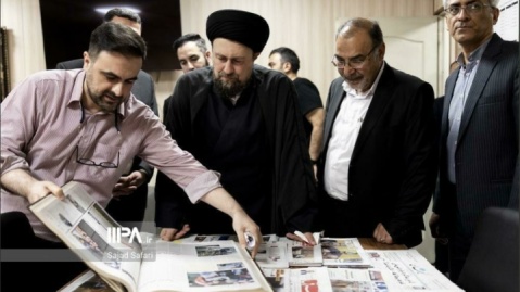 بازدید حجت‌الاسلام والمسلمین سید حسن خمینی از روزنامه ایران