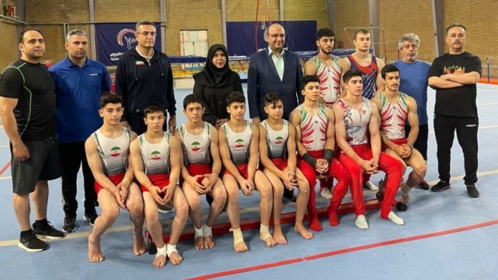 مهدی علینژاد از اردوی تیمهای ملی ژیمناستیک بازدید کرد