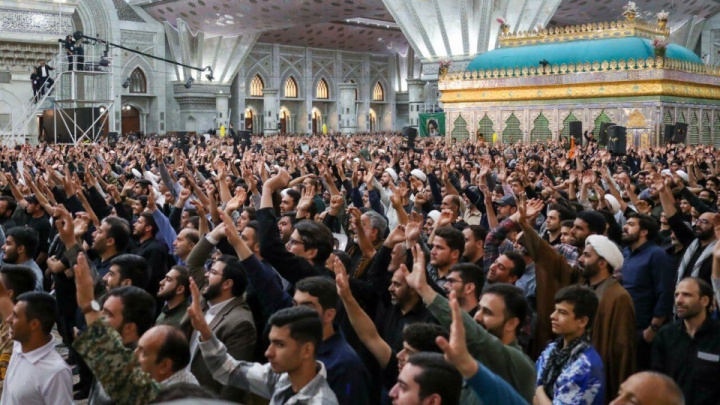 نمایش وحدت ملی در حرم امام خمینی (ره)
