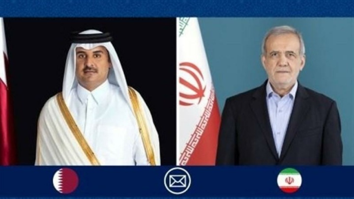 گفت وگوی پزشکیان و امیر قطر؛ تلاش مشترک برای توقف جنایات در غزه