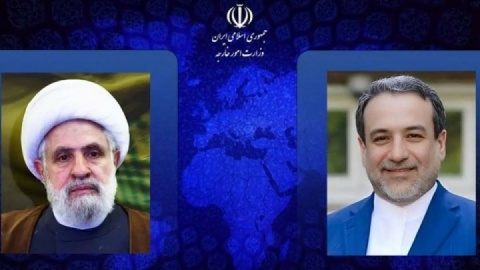 رایزنی عراقچی و شیخ نعیم قاسم درباره اوضاع منطقه