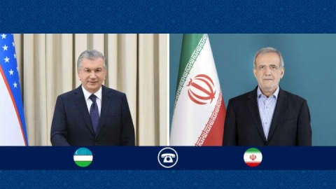 تأکید روسای جمهور ایران و ازبکستان بر مسئولیت امت اسلامی در قبال مردم غزه