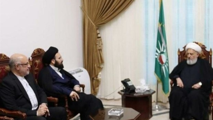 سید علی خمینی با نایب رئیس مجلس اعلای شیعیان لبنان دیدار کرد