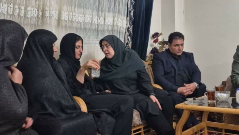 دیدار ربیعی و مهاجرانی با خانواده «الهه»/ پیام رئیس‌جمهور به خانواده حسین‌نژاد ابلاغ شد+ فیلم