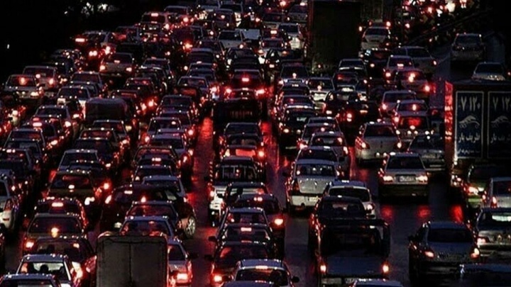 ترافیک سنگین شبانه در راههای ورودی مازندران