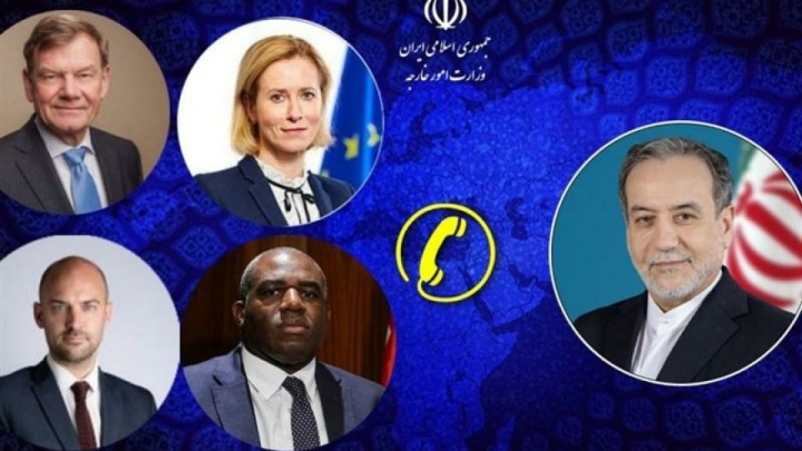رایزنی تلفنی عراقچی با وزرای خارجه تروئیکا و کالاس