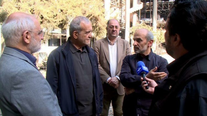 بازدید رییس جمهور از ساختمان خبر صدا و سیما/ صدای حقیقت خاموش شدنی نیست