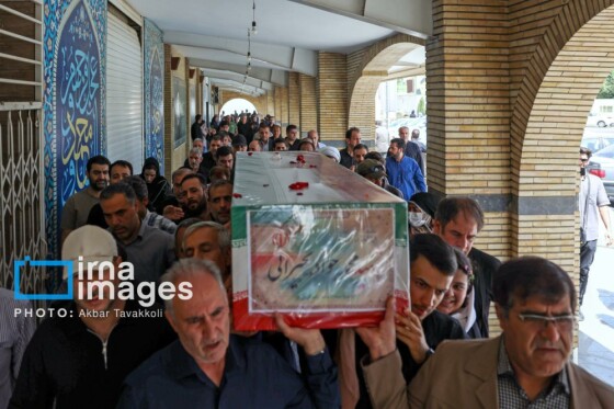 تشییع پیکر شهدای حملات رژیم صهیونیستی در بهشت زهرا (س)